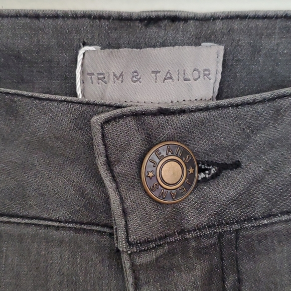 NWT Trim & Tailor Gray Skinny Jeans READ SIZE DIFFERENCE BELOW 31 X 26.5 - Picture 6 of 11